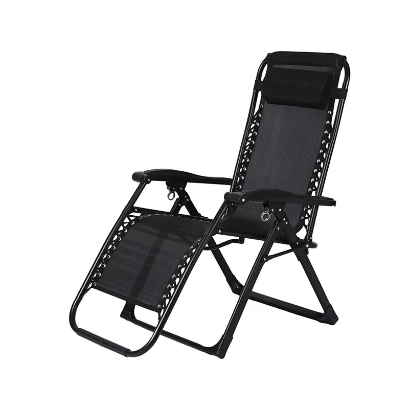 Outdoor Garden Lightweight Recliner Adjustable Sun Folding Lounge Beach Lounger Zero Gravity Reclining Chair Durable Fabric