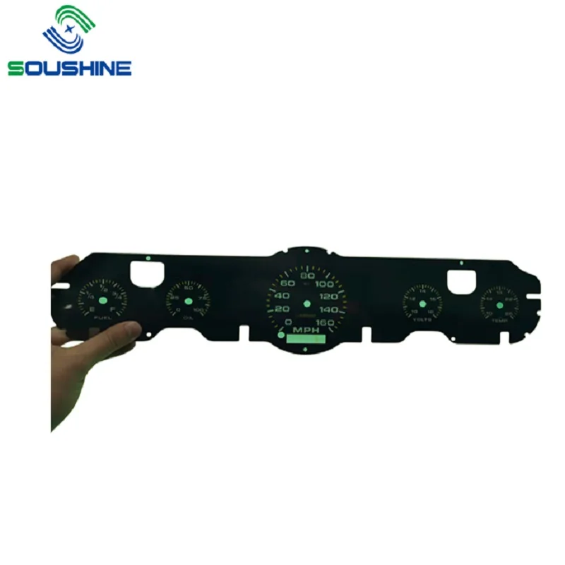 High Quality Polyester Label Control Panel Stickers for Car dashboard