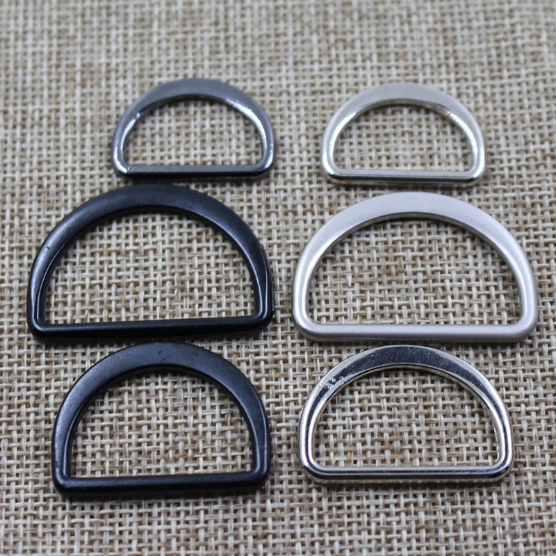 High quality custom  metal flat alloy d ring buckle hardware accessories