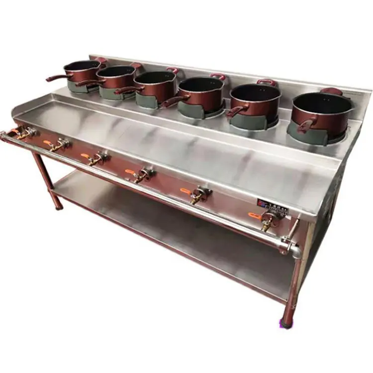 Lyroe прочное ресторанное оборудование 3 /4/5/6 коммерческие газовые плиты Malatang LPG