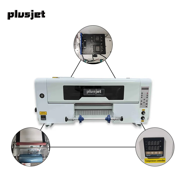 Принтер Plusjet UV DTF 2 шт. XP600 и TX800 головки с ламинатором PJ-30W2