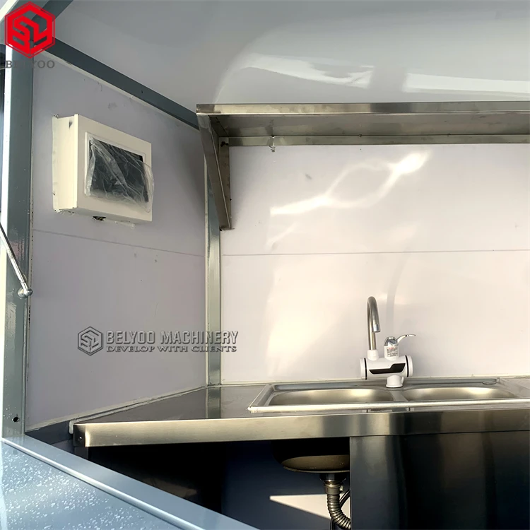 Customized Multi-function Food Trailer With Accept Shape Mobile Street Food Trailer Sugar Vintage Drink Bar Horse Trailer Shop