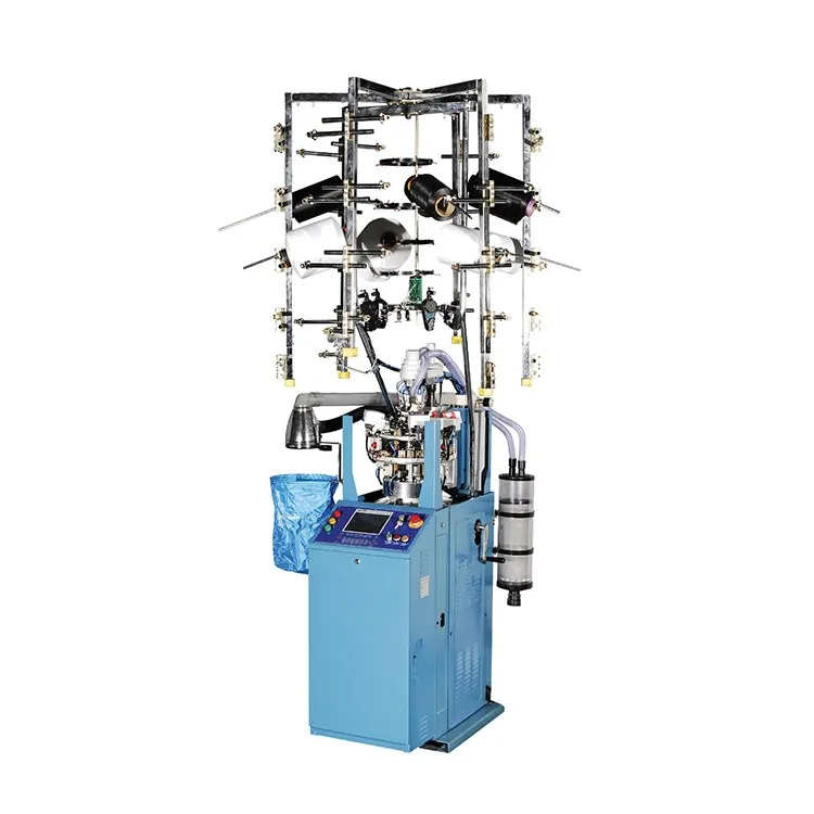 Automatic computerized panty-hose knitting machine