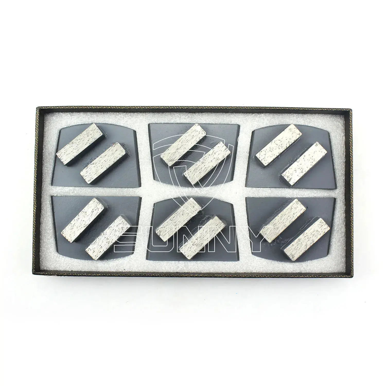 Sunny High Quality Custom Abrasive Tools 30-200# Grit Diamond Grinding Shoes For Polishing Machine