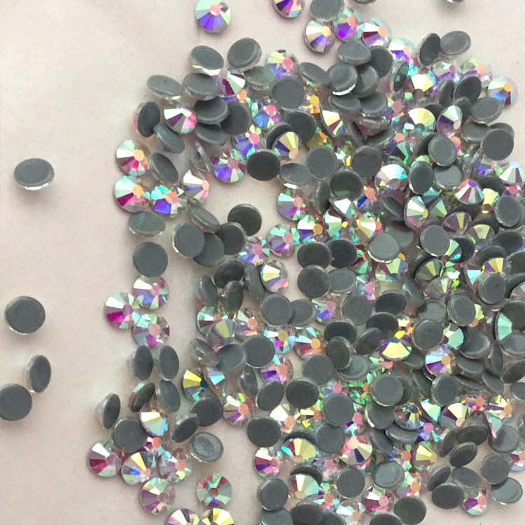 China Factory Wholesale Machine Cut DMC Hotfix Rhinestones Crystal AB SS20