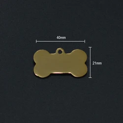 Пустой модифицируемые персонализированные Собака Кот идентификационная бирка из нержавеющей стали по индивидуальному заказу гравировка из нержавеющей стали бирка для животных