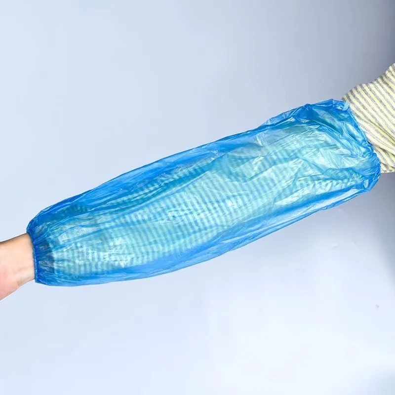 Non-woven sleeves Disposable Waterproof Plastic disposable over Wholesale disposable plastic arm sleeve cover blue pe oversleeve
