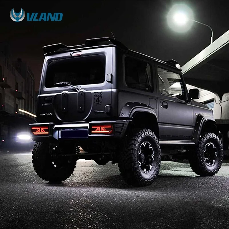 VLAND Factory wholesales 4th Gen Sierra 4X4 parts accessories Tail Lamp 2018 2019 LED Taillights For Suzuki Jimny