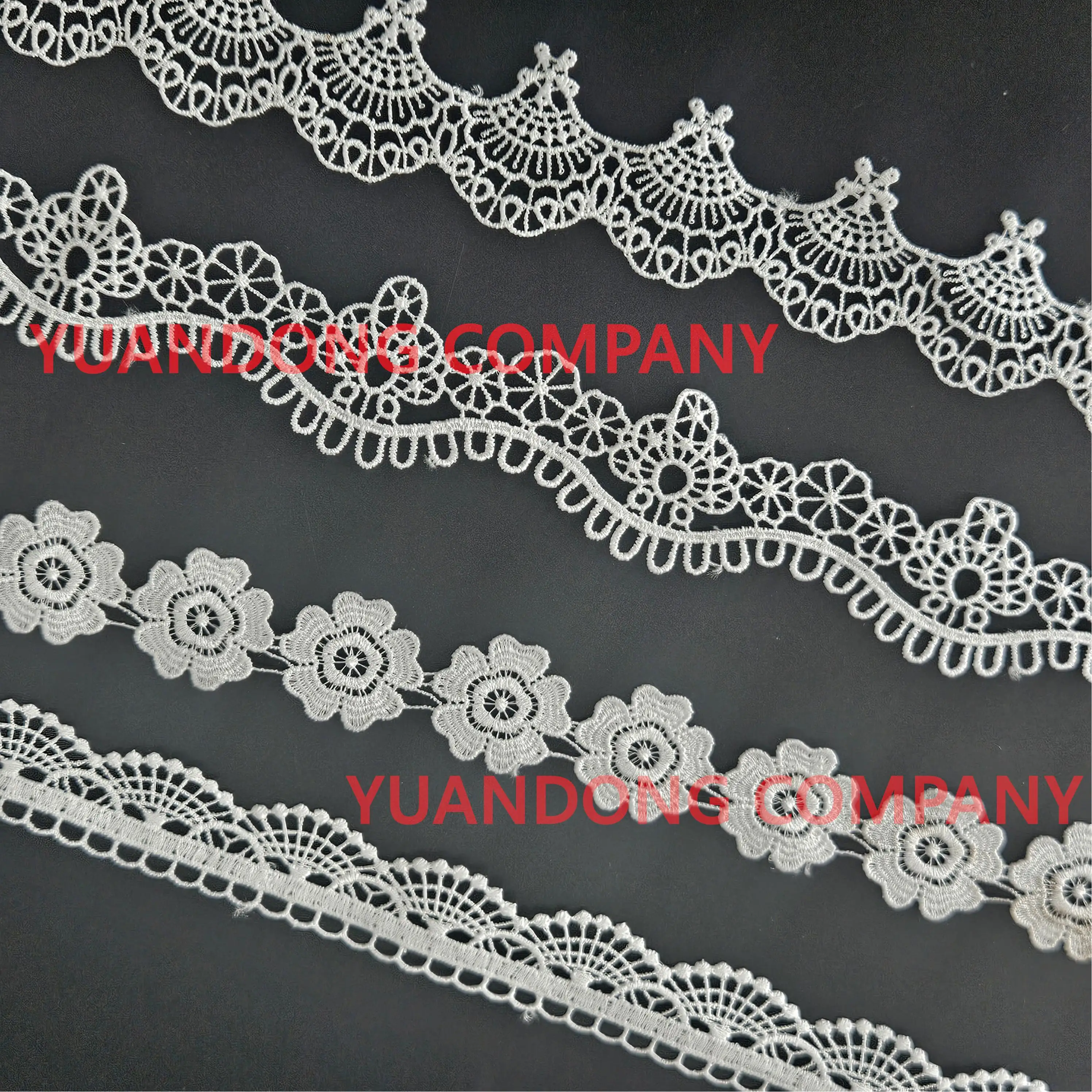 High quality cheap Glitter fine line water soluble lace Rhinestones new lace for women