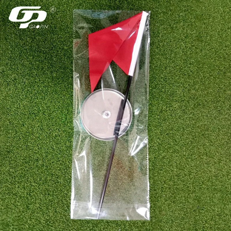 Wholesale Golf Putting Cups And Flags Set Logo Customized Golf Cup And Flag Stainless Steel Golf Hole Flag Cup
