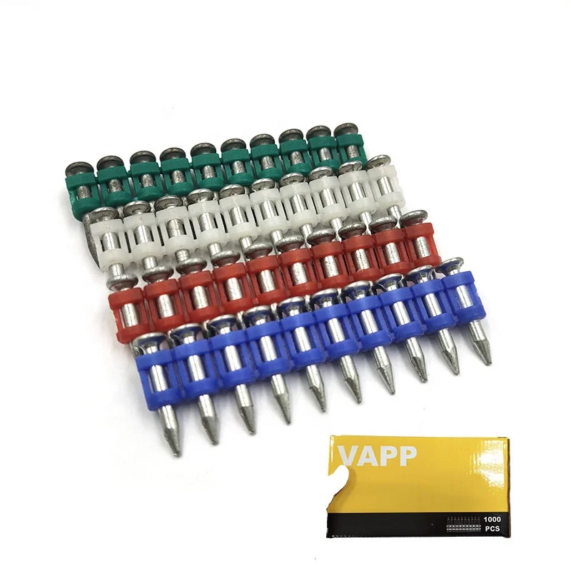 Collated Gas Drive Pins Strip Concrete Nails 3.0 16mm 19mm 25mm