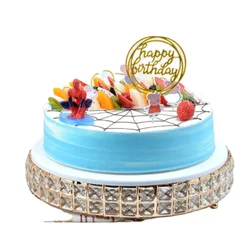 Golden main cake plate wedding dessert table high end crystal ornament party luxury