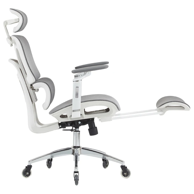 mesh chair with metal base gray office chair with adjustable headrest wholesale high end office chair with adjustable backrest