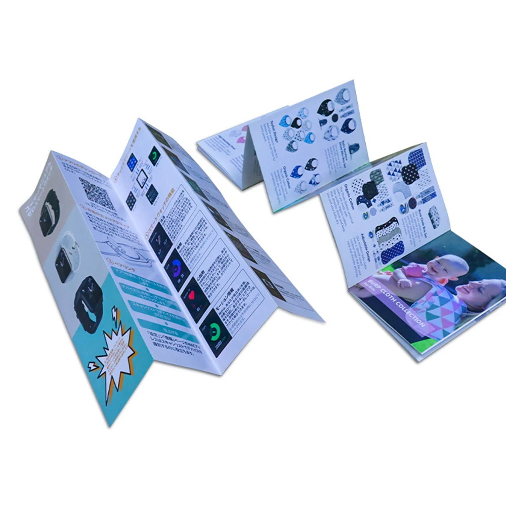 Good Quality A4 A5 Brochure Color Printing Catalog Advertising Folded Leaflet Flyer Printing