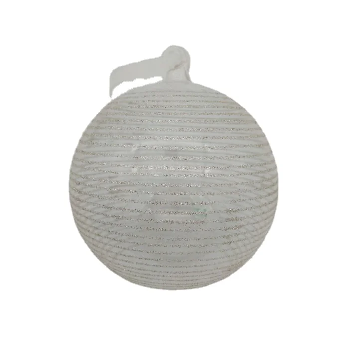 100 Wholesale Clear Glass Christmas Ball Ornaments Painted Glitter Coconut Tree Open Glass Xmas Ball With Sea Beach Starfish