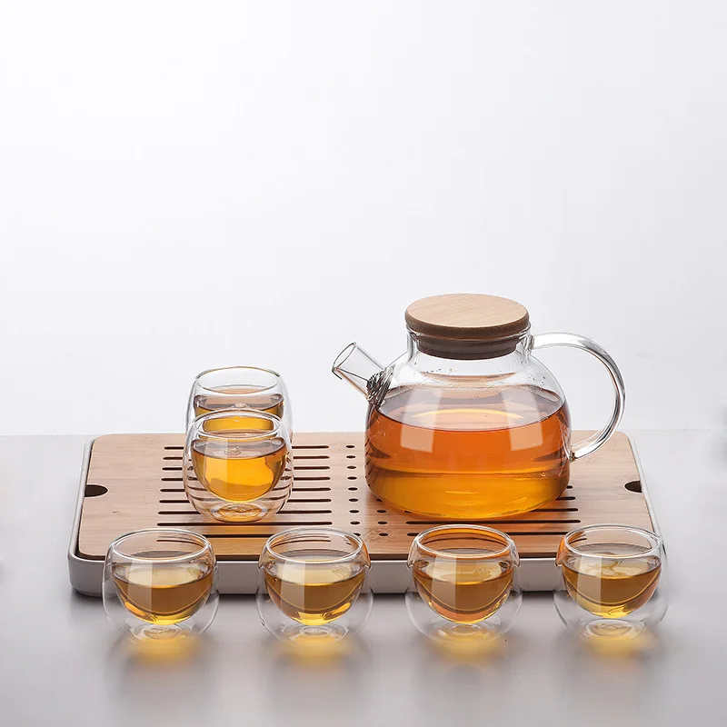 Cheap Factory Price Japanese style double wall mugs high borosilicate coffee tea double wall glass cup drink