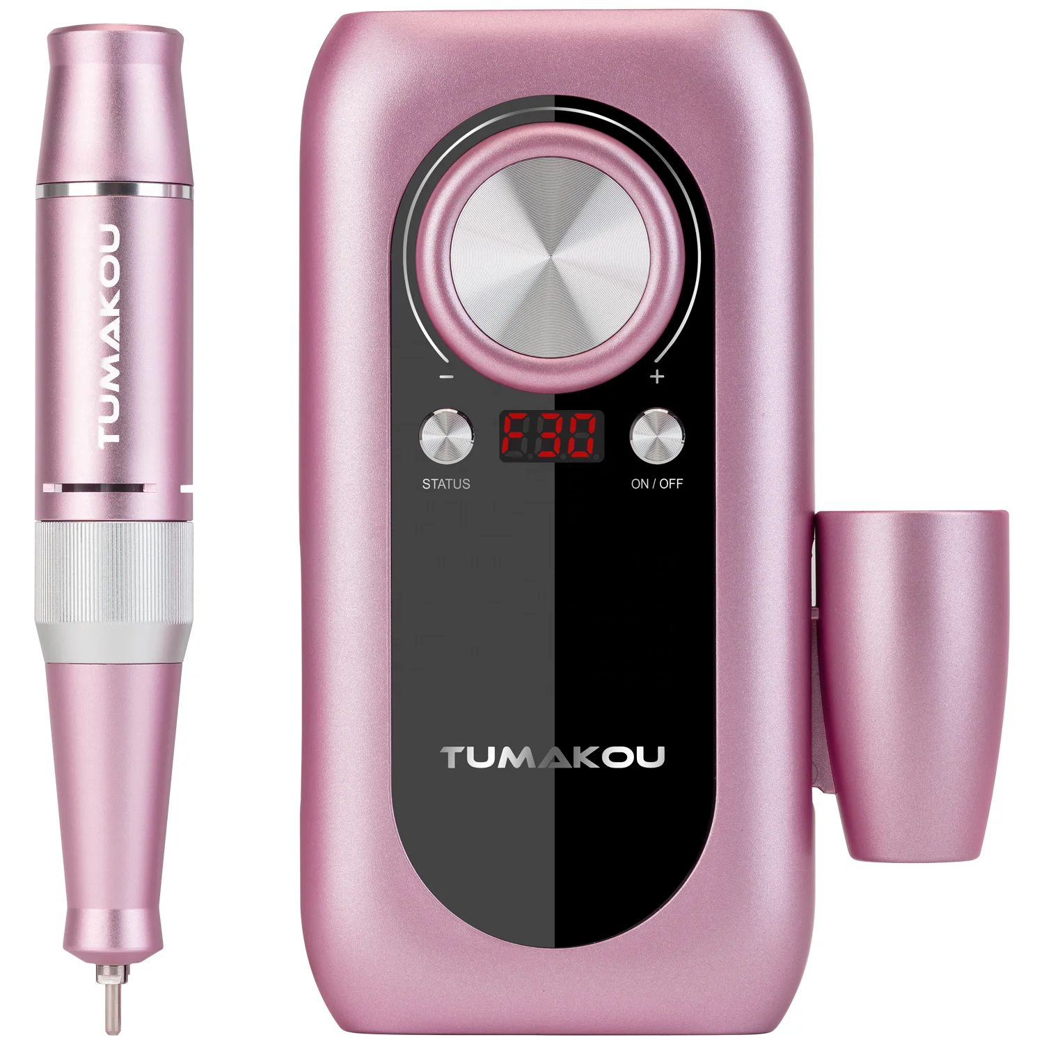 
TUMAKOU Portable Electric Nail Drill Machine - Professional 30000RPM Nail E File Set Kit for Acrylic, Gel, Natural Nails 