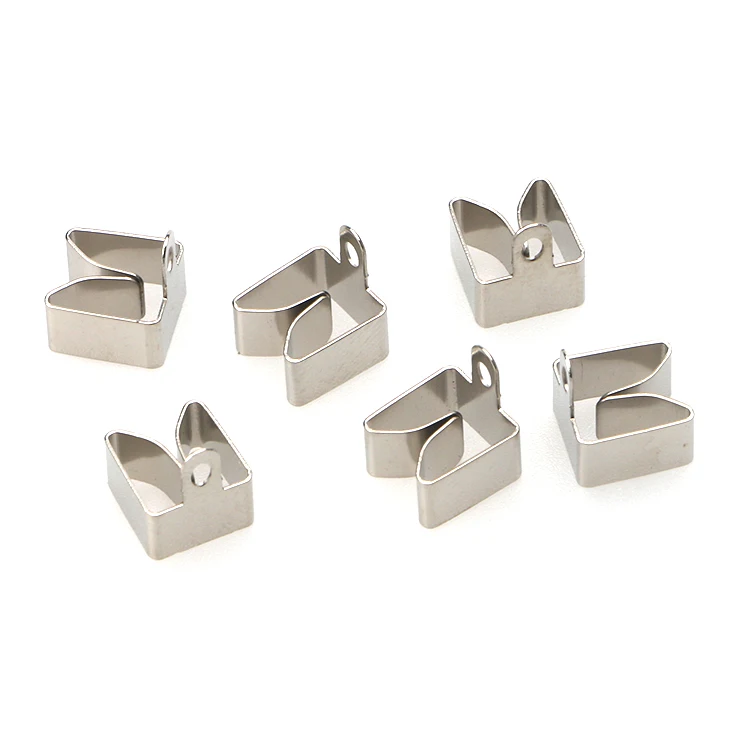 Customized stamping 1mm Metal Brackets Metal aluminium stainless steel brass sheet rivet with silver contact