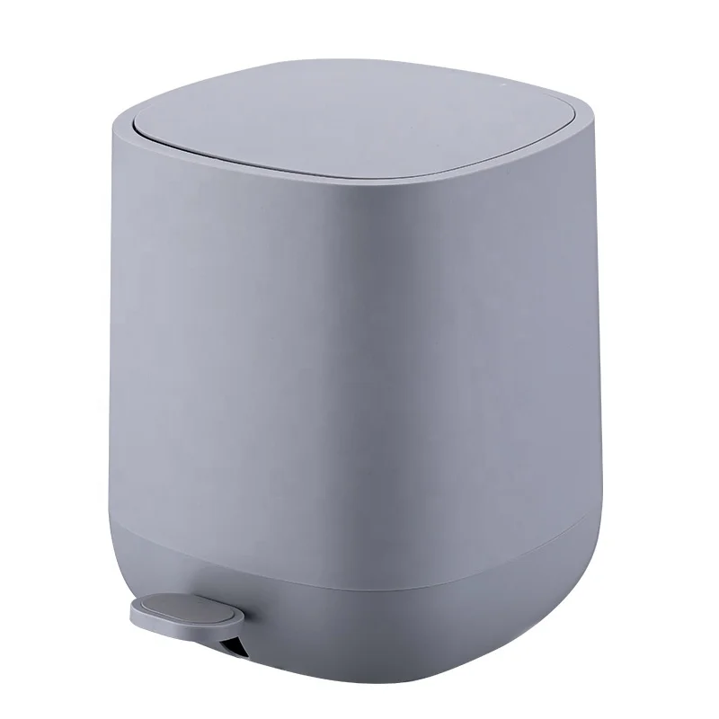 
Plastic round pedal bin Step trash can for kitchen living room garbage dustbin 