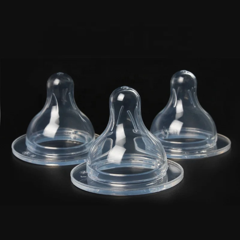 Natural baby nipple for feeding bottle BPA free baby liquid silicone rubber nipple