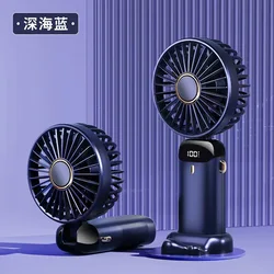YZ  Multi Function Hand Held battery Folding Fan Mini Portable USB Air Cooler charging outdoor Hand Table Fan