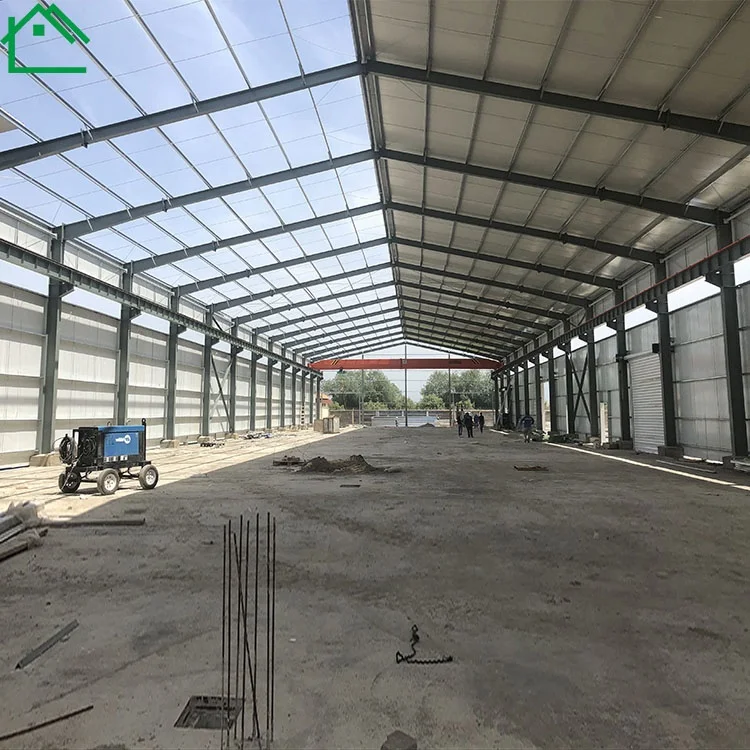 Hebei Prefab Steel Frame Workshop Garage Shed Metal Steel Structure Buildings Warehouse