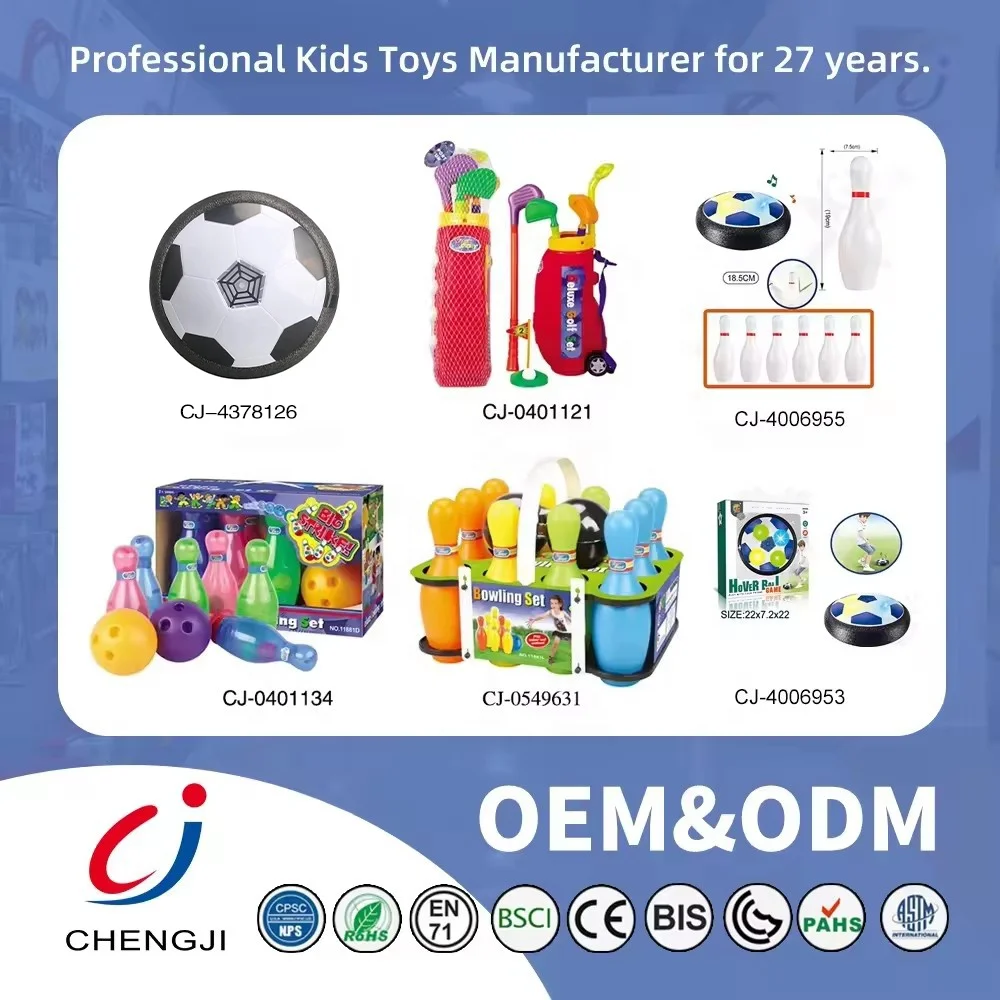 Chengji usb chargeable hover football toy air electric indoor outdoor floating sports led light