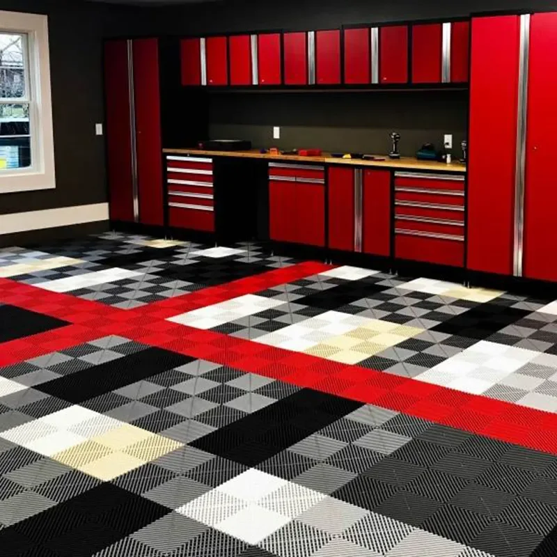 HanYin Weather-Resilient Interlocking Floor Tiles Plastic Tile for Logistics Center