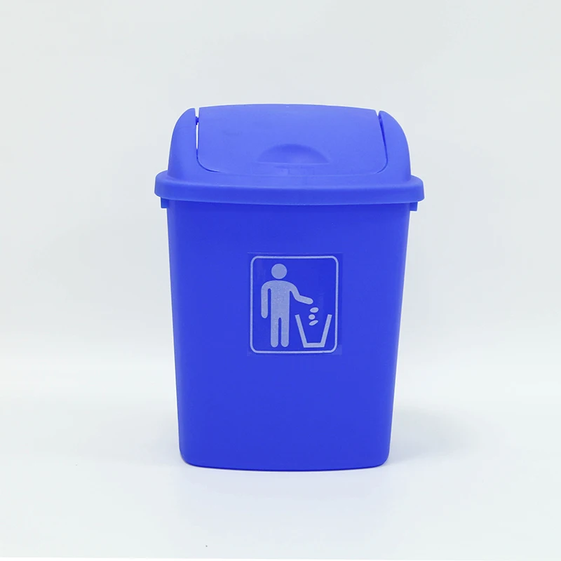 High quality 25L Large Home Use Kitchen Plastic Trash Can Indoor Push Lid Rubbish Bin Garbage Container