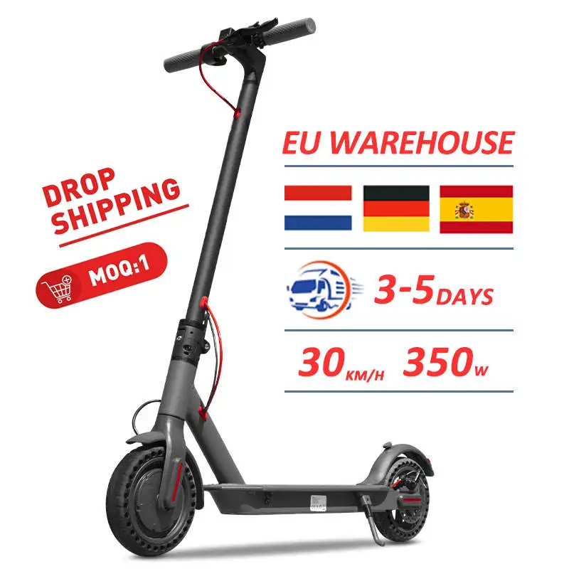 Прямая поставка 8,5 Inch 350W 2-ух колесный электрический самокат электро Escooter ЕС склад E ролик Электро Скутер