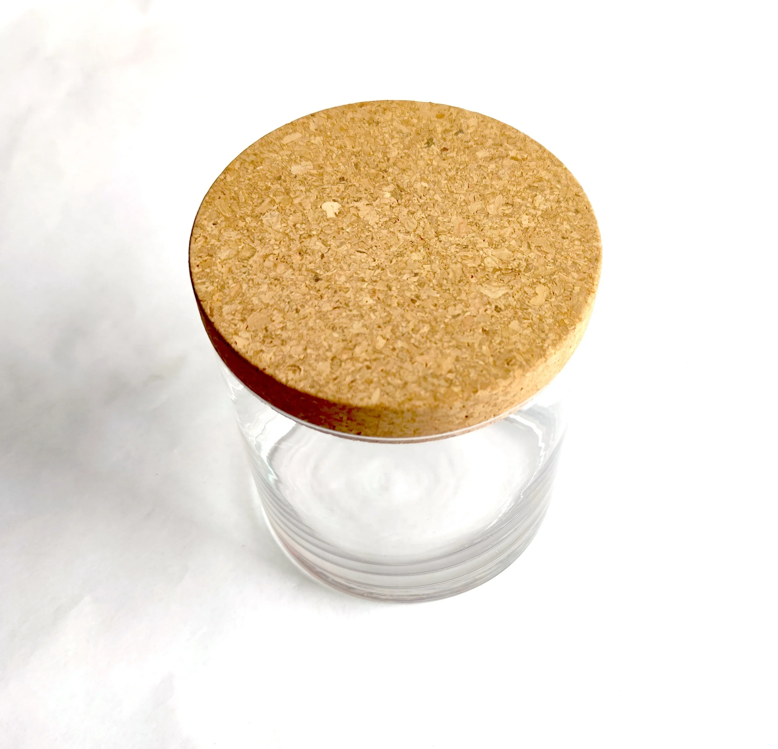 hand made natural cork lid for glass jar