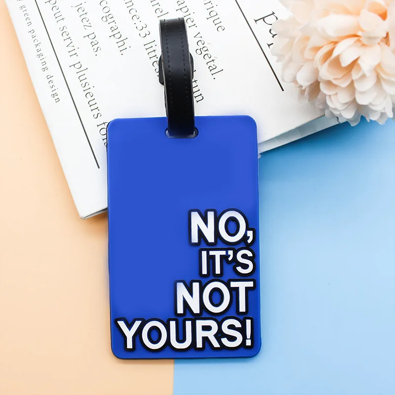 Custom 3D soft silicone luggage tag Gifts rubber bag tag/ pvc luggage tag Suitcase Identify Labels Promotional gifts