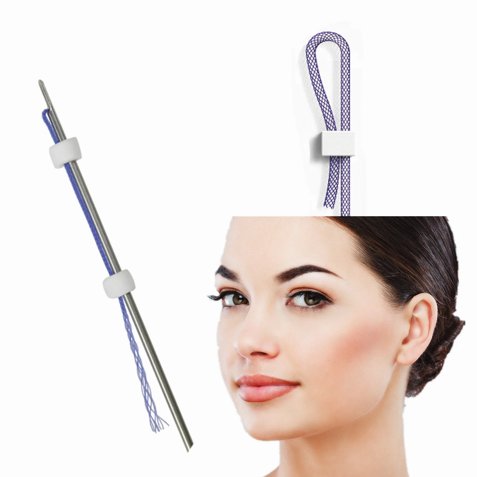 Korea Collagen L Blunt Medical Cosmetic Surgery Eye Tensioners Nose Threads Lift Face Lifting Mono Screw Thread Pdo Plla Pcl
