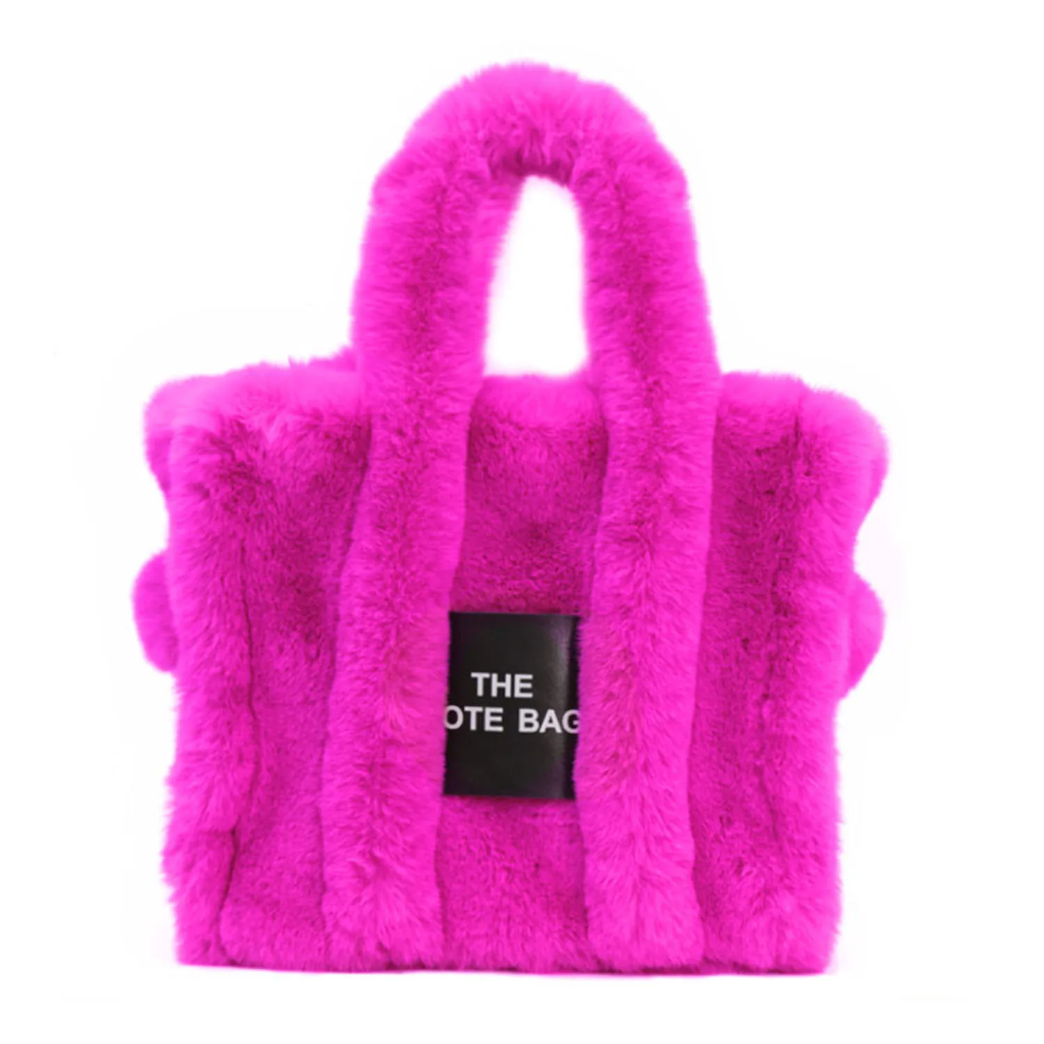 Autumn And Winter Fashion Large Faux Fur Women's Tote Bag Fluffy Soft Plush Lady Hand Bags