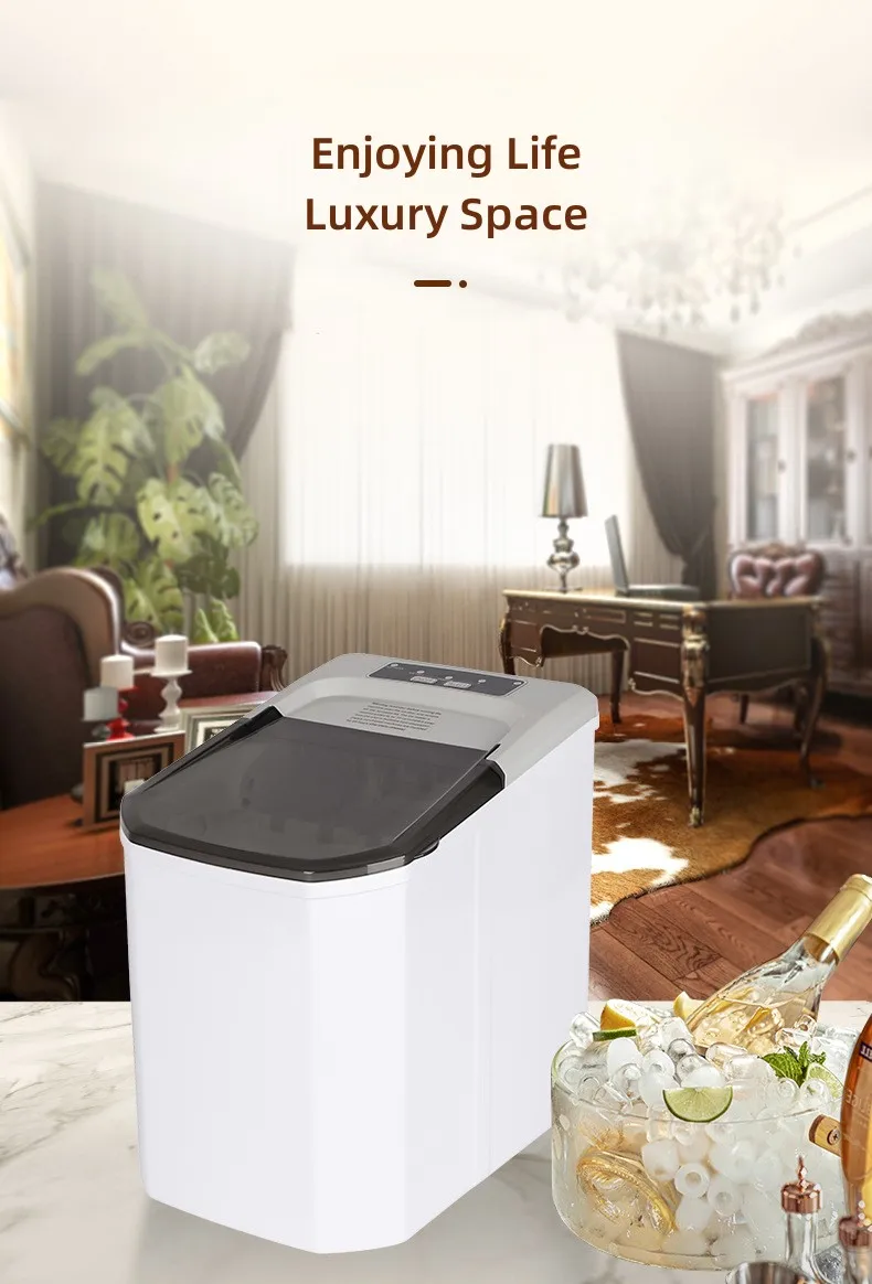 Popular Portable 1.5L Ice Cube Makers Fast Ice Maker Making Machine for Home/Office/Bar