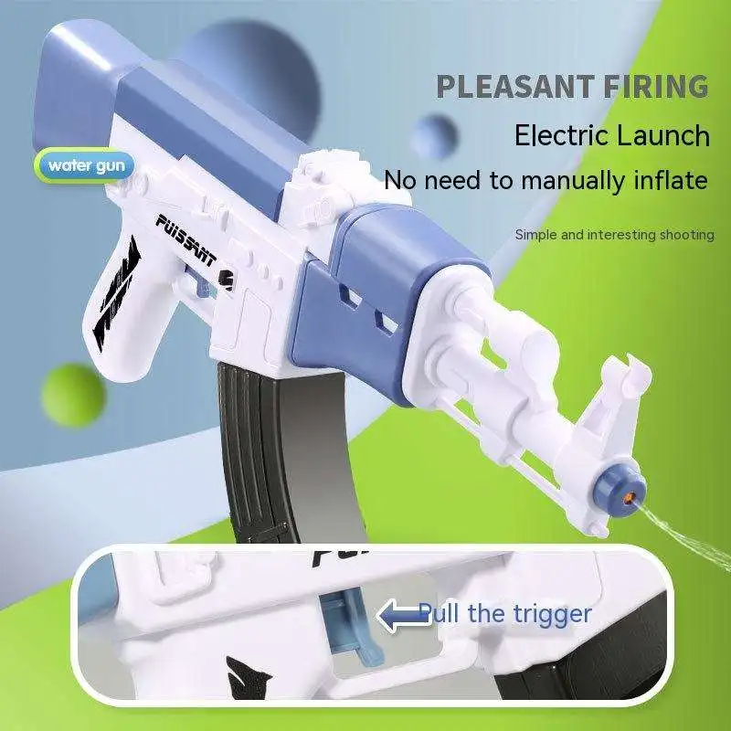 AK Fully Automatic Water Gun Kids Outdoor Toy New Electric Splash Water Gun Toy Summer Swimming Pool Toy
