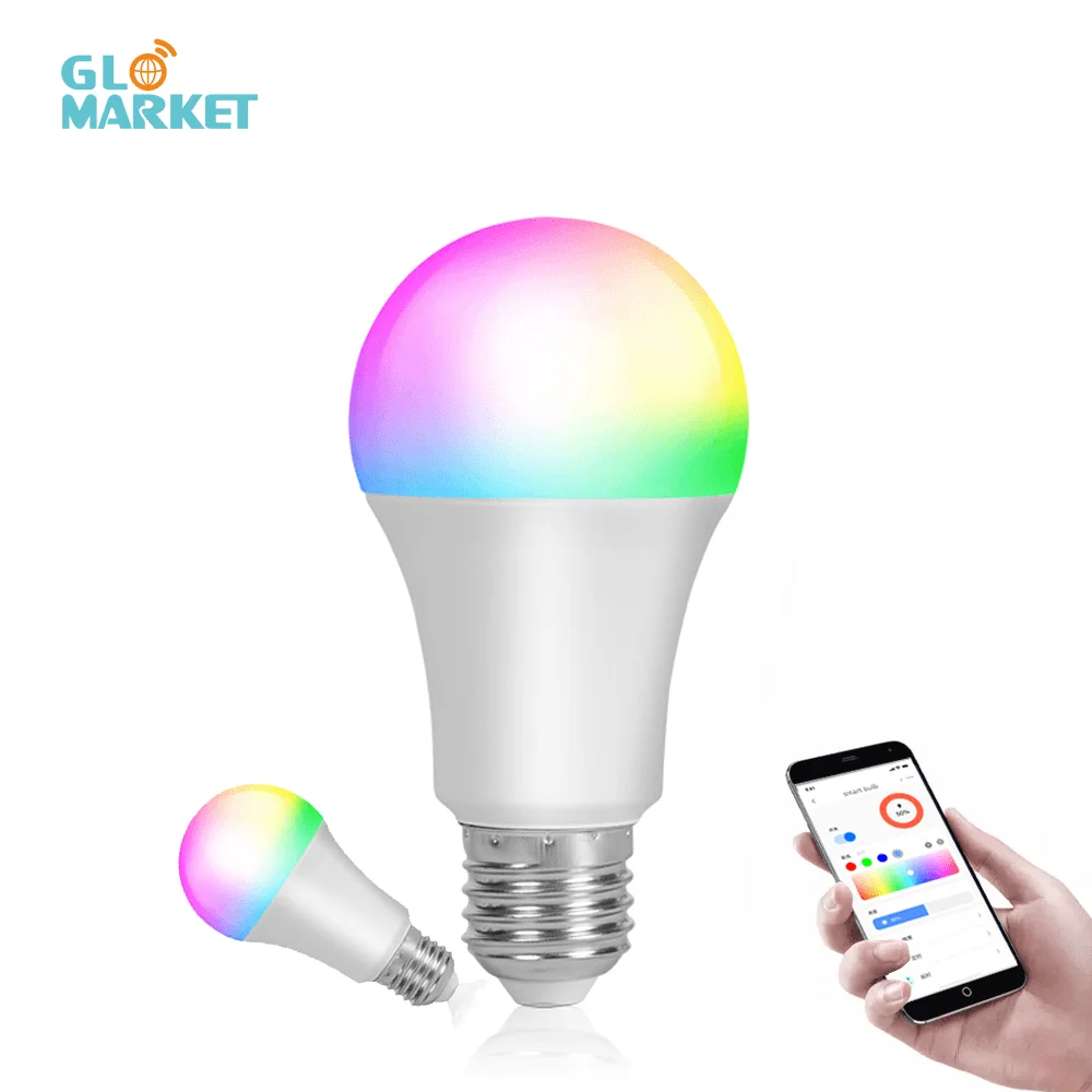 Glomarket Matter Protocol Smart Lighting E27 Led Bulb Smart Home Lights Wireless App Control Adjustable Rgb Smart Light Blub