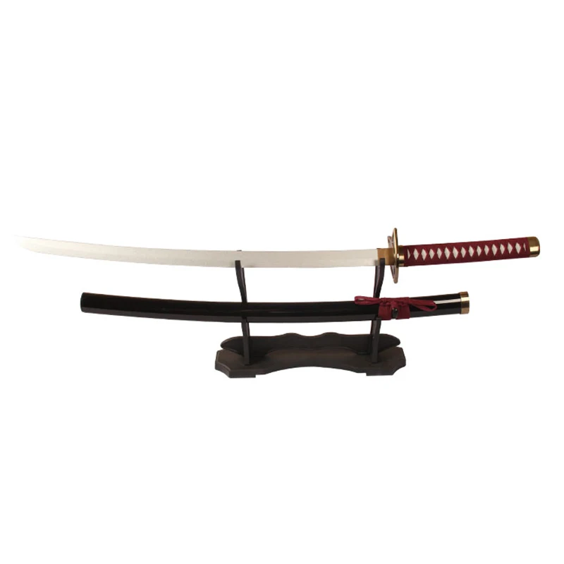 Wholesale Anime Sword Bleach Grey Cat Comic-Con Prop Knife Kidults Role Play Toy Katana Wooden Swords For Cosplay Playing Boys