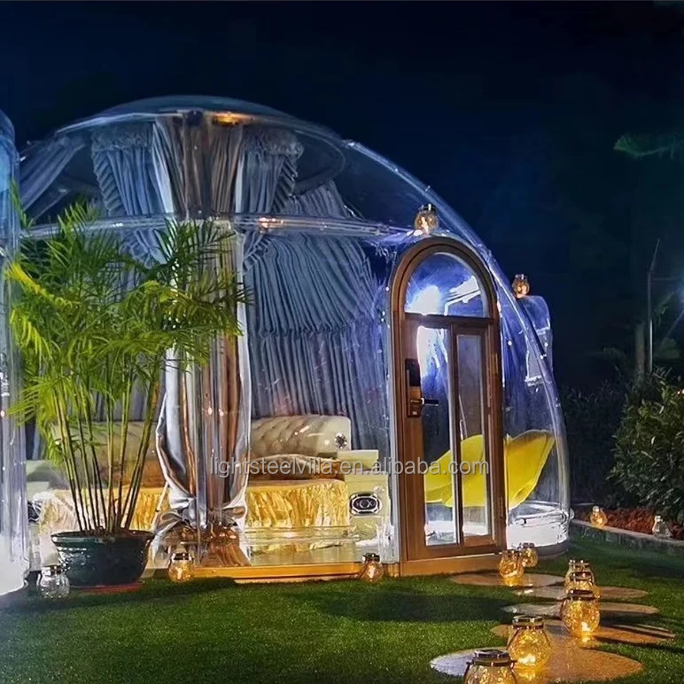 Transparent star room polycarbonate bubble room igloo tent PC home dome summer house