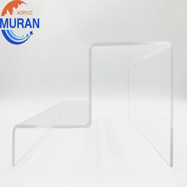 Clear Acrylic Wallet Display Stand 3 Layers Transparent Acrylic Purse Stand Holder Perspex Purse Display Holder Rack