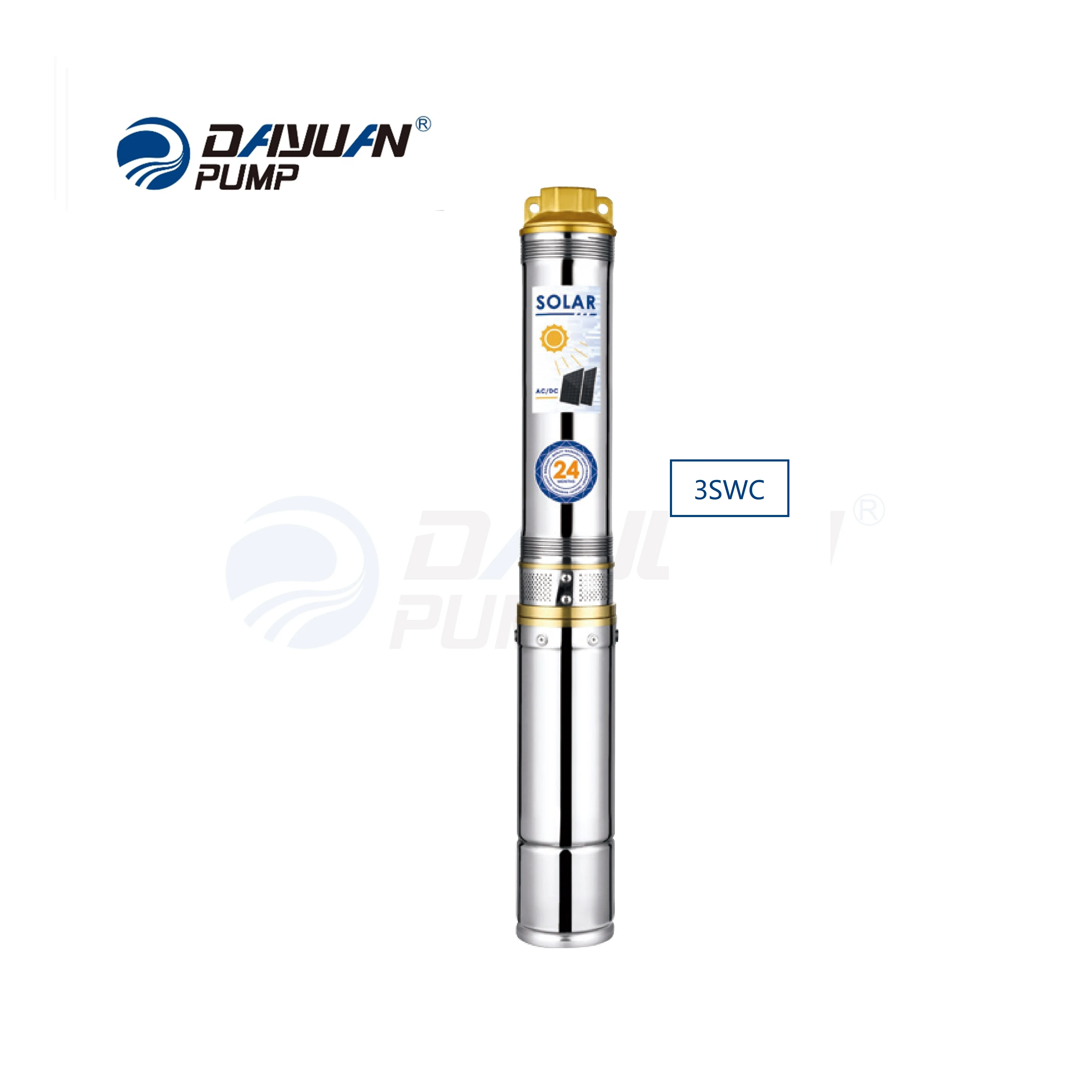 DAYUAN Сельскохозяйственный и лесной ирригационный насос 3SWC-5-93-72-750 солнечный глубинный