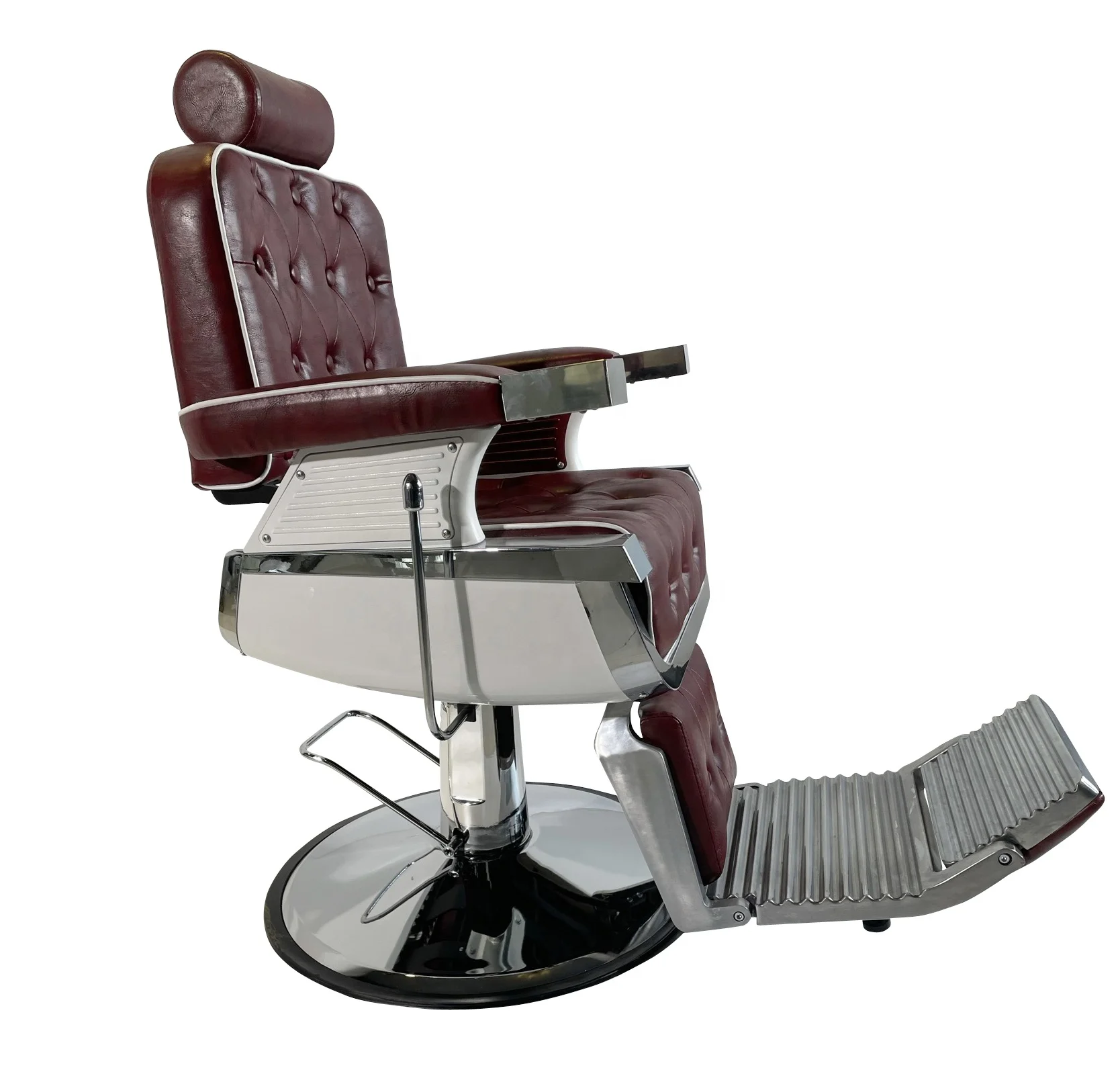 vintage style black and gold barber chair hydraulic reclining barber chair manufacturer