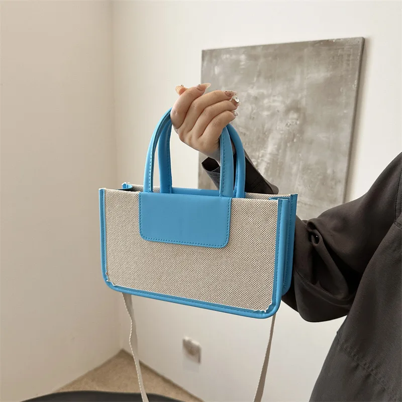 2024 New Summer Simple Handbag Casual Large Capacity Small Square Lady Popular Shoulder Sling Bag Women Fashion