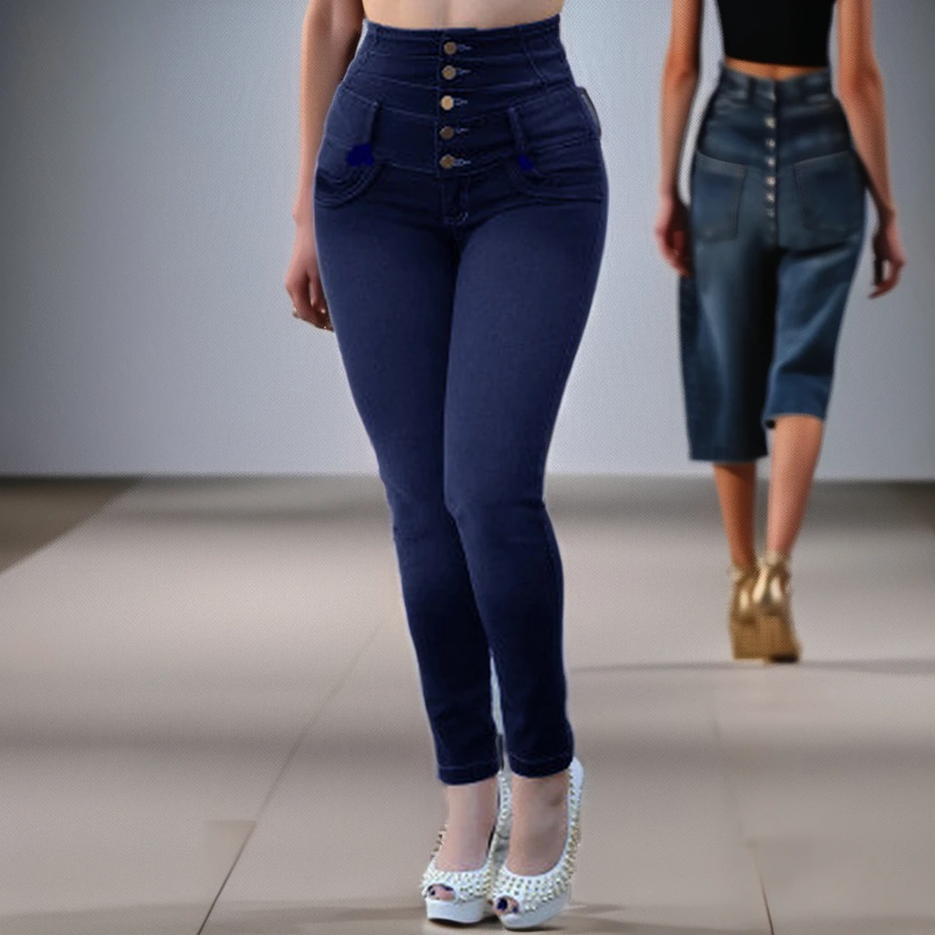 Women sexy jeans pants jeans women high quality  casual jeans  xxl size