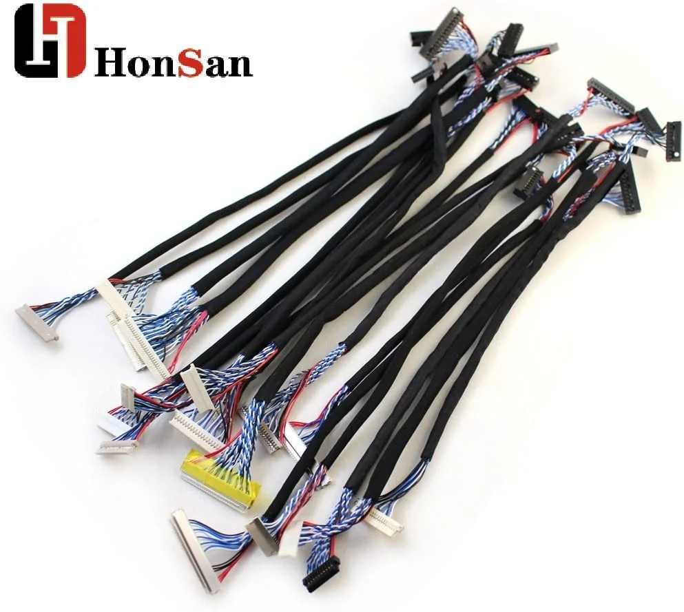 Common Used Universal LVDS Cable for LCD Display Panel Controller Support 14-26 inch Screen
