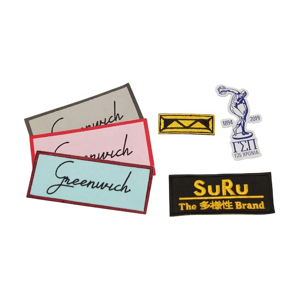 Тканые и вышитые нашивки, пользовательские этикетки для одежды