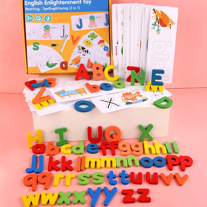 Customized Non-Toxic Educational Alphabet  English Alphabet Matcing Game Montessori Other Educational Toys Kids Toys