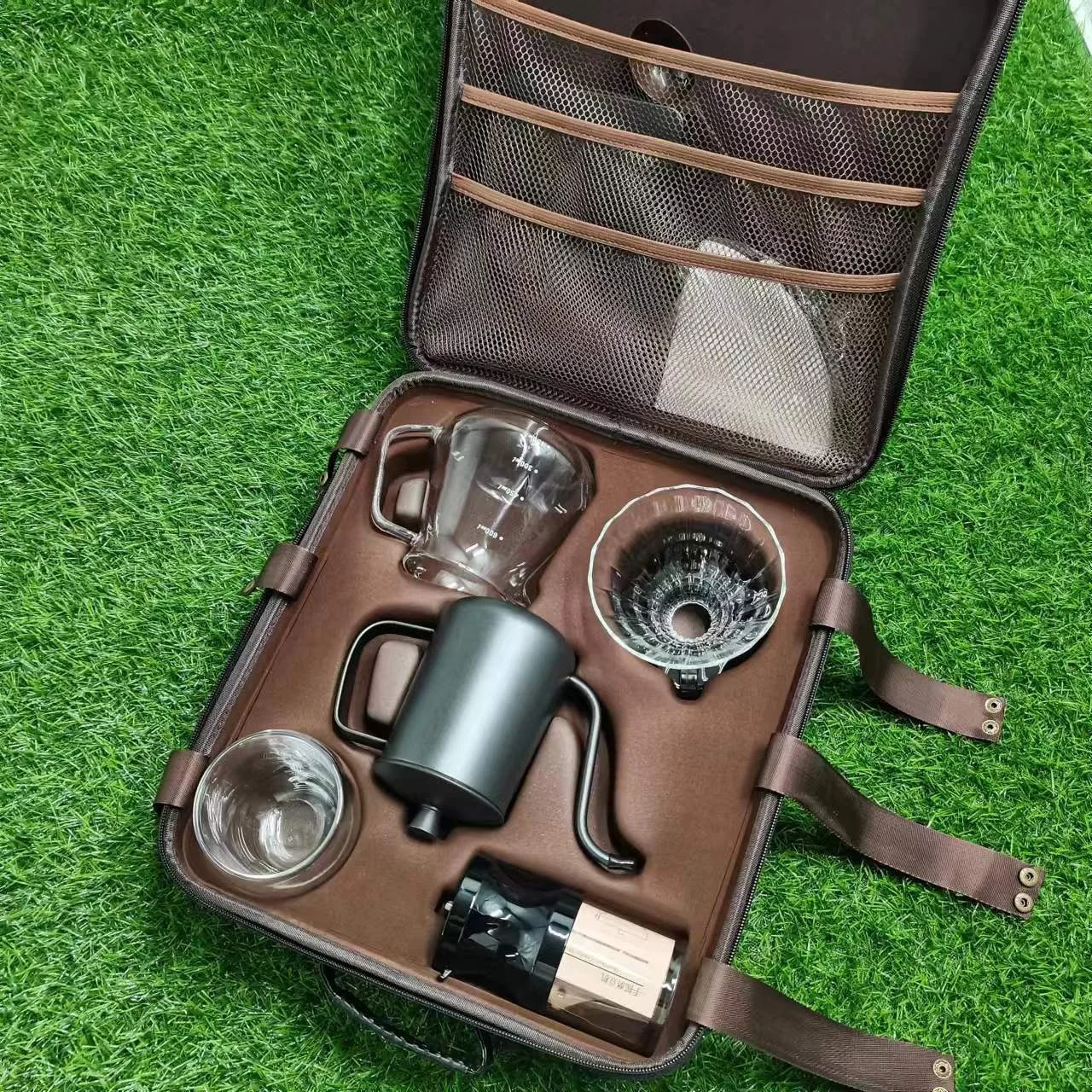 Coffee Accessories Home Camping Coffee Travel Sets Coffee Machine Pot Sets  Gift Set Packaging