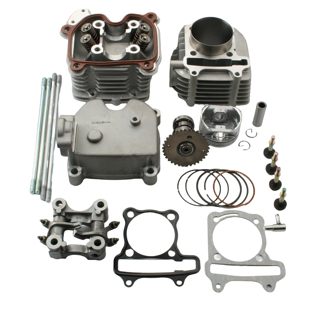 Scooter 4 Valve Big Bore High Performance Head Kit & Cylinder Block For Kymco G3 G4 GP110 125cc 150cc 180cc 200cc