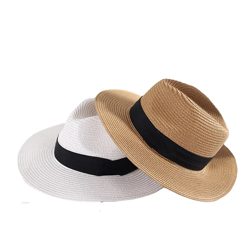 2021 Sun Ladies Custom Wide Brim Woman Panama Straw Hat for Summer Fashion